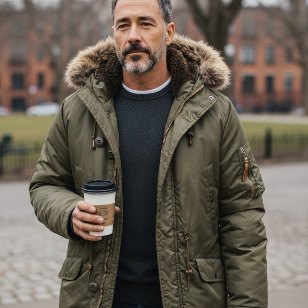 Classic vintage winter parka from Sears The Men’s Store Quality Outerwear line,